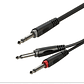 Cable De Audio Profesional Plug 6.3 Stereo A 2 6.3 Mono  - Miniatura 3