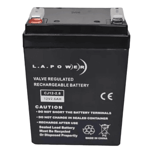 Batería 12v 2.6 Ah La Power