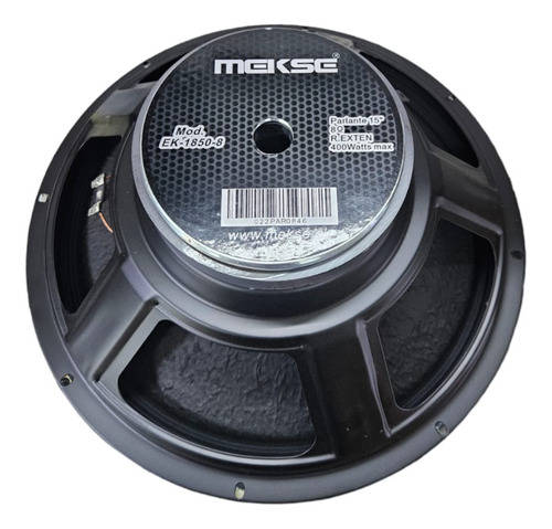Parlante 15 Pulgadas 400 Watts Mekse Negro 1