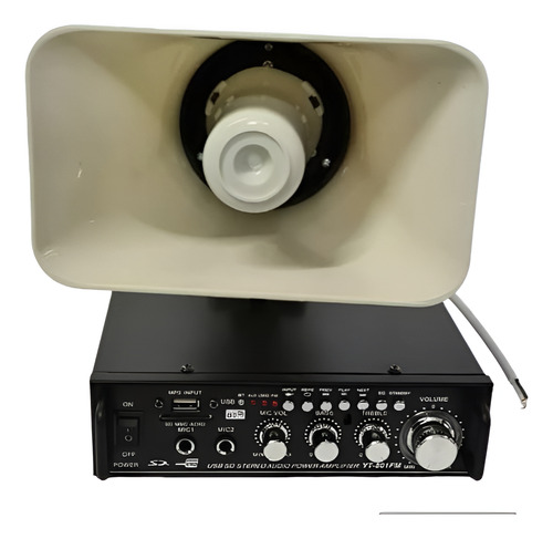 Amplificador Y Bocina Usb/bt 1