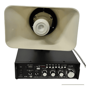 Amplificador Y Bocina Usb/bt