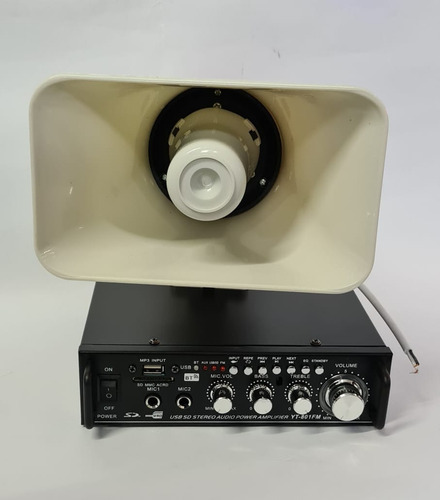 Amplificador Y Bocina Usb/bt 3
