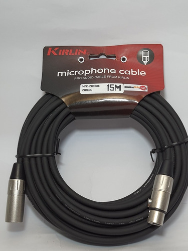 Cable Micrófono Kirlin 15 Mtrs Xlr/xlr 2