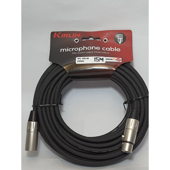 Cable Micrófono Kirlin 15 Mtrs Xlr/xlr 2