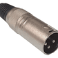Conector Xlr Canon Macho Metalico - Miniatura 1