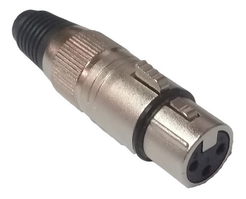 Conector Xlr Canon Hembra Metálico Volante 1
