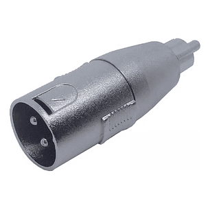 Adaptador Canon Xlr Macho A Rca Macho Copla