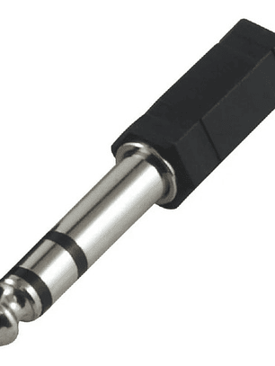Adaptador De Audio 3.5 A Plug Jack 6.3 Estéreo