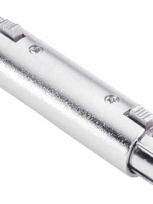 Copla Xlr Hembra Hembra Metálico