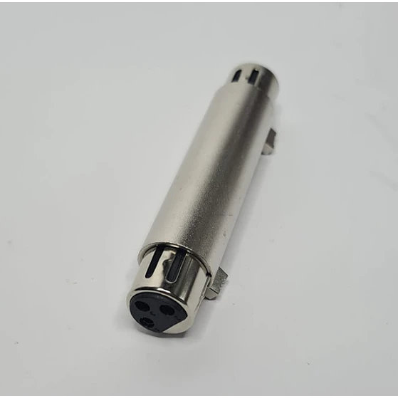 Copla Xlr Hembra Hembra Metálico 2