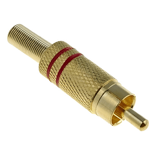 Conector Rca Macho Metálico