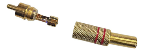 Conector Rca Macho Metálico 4