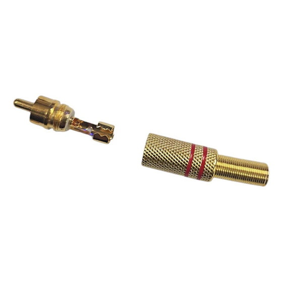 Conector Rca Macho Metálico 4
