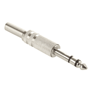 Conector Plug Stereo Jack 6.3 Metal