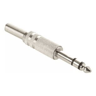 Conector Plug Stereo Jack 6.3 Metal