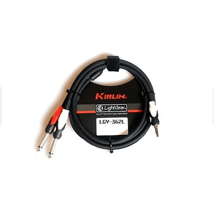 Cable De Audio Plug/jack 3,5 Estéreo A 2 Plug/jack 6,3 Mono