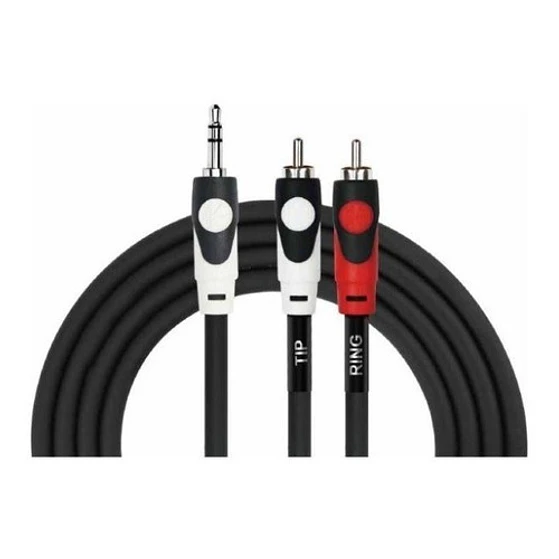 Cable De Audio 3,5 Stereo A 2 Plug Rca 3 Metros. Kirlin 1