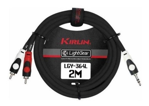 Cable De Audio 3,5 Stereo A 2 Plug Rca 3 Metros. Kirlin 2