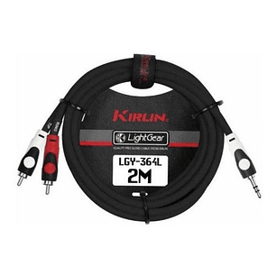 Cable De Audio 3,5 Stereo A 2 Plug Rca 3 Metros. Kirlin