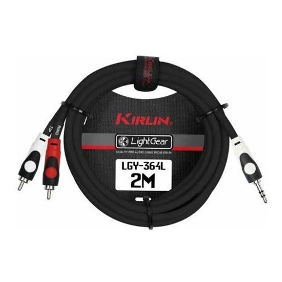 Cable De Audio 3,5 Stereo A 2 Plug Rca 3 Metros. Kirlin 2