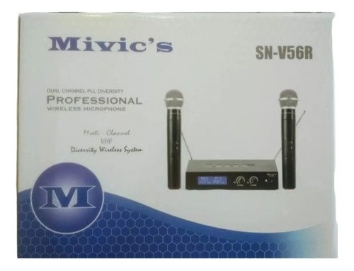 Micrófono Doble Inalámbrico Vhf Mivic's 1