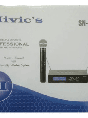 Micrófono Doble Inalámbrico Vhf Mivic's