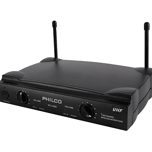 Micrófono Doble Inalámbrico Uhf Philco