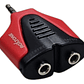 Adaptador De Audio 1 X 2 3.5 Jack Stereo Roxtone - Miniatura 1