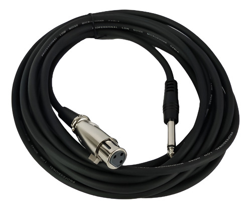 Cable Para Micrófono 10 Mt Xlr /canon Hembra A Plug 6.3 1