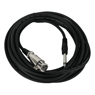Cable Para Micrófono 10 Mt Xlr /canon Hembra A Plug 6.3
