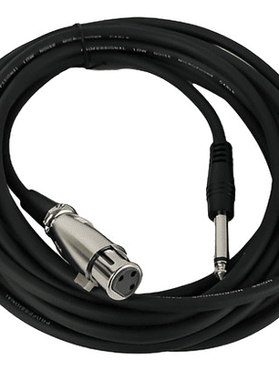Cable Para Micrófono 10 Mt Xlr /canon Hembra A Plug 6.3
