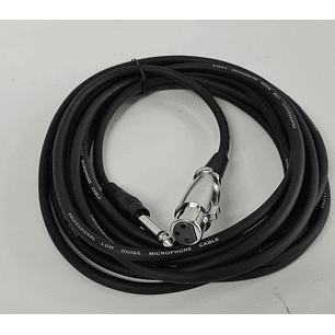 Cable Para Micrófono 10 Mt Xlr /canon Hembra A Plug 6.3