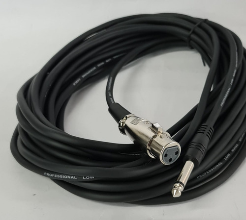 Cable Para Micrófono 10 Mt Xlr /canon Hembra A Plug 6.3 3