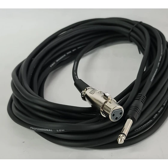 Cable Para Micrófono 10 Mt Xlr /canon Hembra A Plug 6.3 3