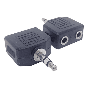Adaptador 3.5 Macho A Doble 3.5 Hembra Copla