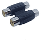 Adaptador Rca A Rca Copla - Miniatura 2