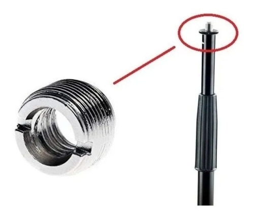 Adaptador De Rosca Clip 3/8 A 5/8 Para Atril De Microfono 2