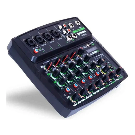 Mixer 6 Canales,bluetooth.gemini Interfaz 1