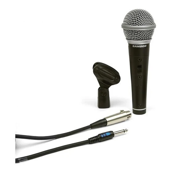 Micrófono Samson R21s Premium Con Witch Pipeta Y Cable Plug 2