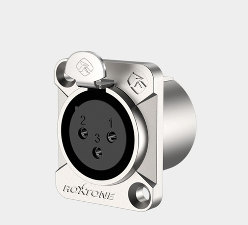 Conector Xlr / Canon Hembra Chasis Roxtone  1