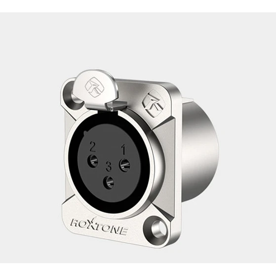 Conector Xlr / Canon Hembra Chasis Roxtone  1