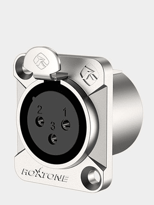 Conector Xlr / Canon Hembra Chasis Roxtone 