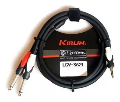 Cable De Audio Plug/jack 3,5 Estéreo A 2 Plug/jack 6,3 Mono 1