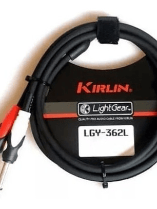 Cable De Audio Plug/jack 3,5 Estéreo A 2 Plug/jack 6,3 Mono