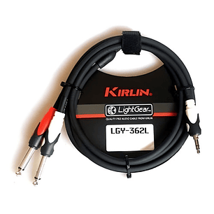 Cable De Audio Plug/jack 3,5 Estéreo A 2 Plug/jack 6,3 Mono