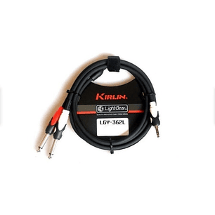 Cable De Audio Plug/jack 3,5 Estéreo A 2 Plug/jack 6,3 Mono