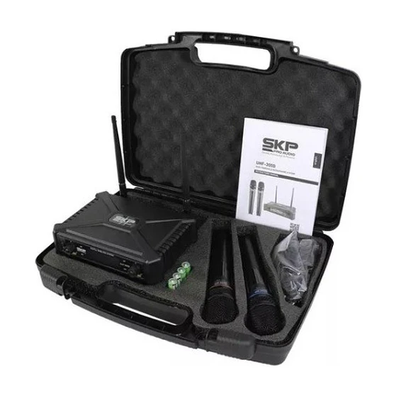 Micrófonos Skp Pro Audio Uhf-300d Negros 4