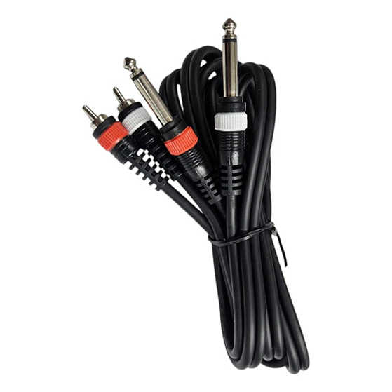 Cable De Audio Rca A Plug 6.3 1,5 Mt 1