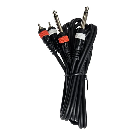 Cable De Audio Rca A Plug 6.3 1,5 Mt 3