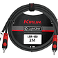 Cable Kirlin  Rca A Rca Lga-402bk 3mts Lightgear Dual  - Miniatura 4